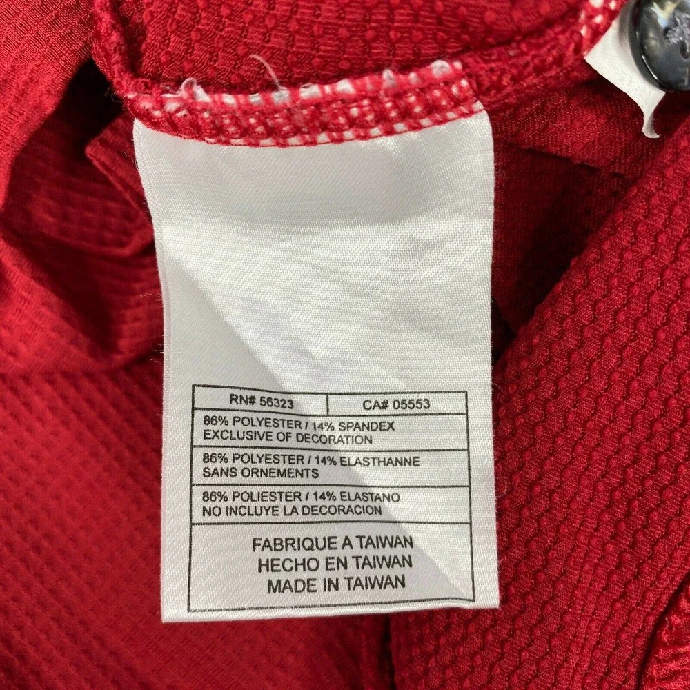 Nike Golf Fit‎ Dry Red Golf Polo Shirt Mens Large